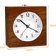 thumbnail image 3 of Mañana Funciona con pilas Función de repetición Despertador Viaje Madera Iluminar Despertador analógico Silencioso Sin tictac Reloj de aguja Alarma de sonido ascendente JAMW Sencillez, 3 of 5