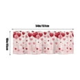 thumbnail image 3 of Dvumao Valentines Day Decor, Romantic Valentine's Day Heart Shaped Style Semi Kitchen Curtains Suitable For Kitchens And Living Rooms Easily Create A Warm Home,, 3 of 6