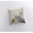 thumbnail image 3 of Postcard | Bee | Honey Bee | Pillow Cover | Farmhouse Decor | Room Décor | Insect Pillow | Vintage Decor | Throw Pillows | Gift for her, 3 of 7