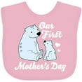 thumbnail image 3 of Inktastic Our First Mothers Day with Polar Bears Boys or Girls Baby Bib, 3 of 4