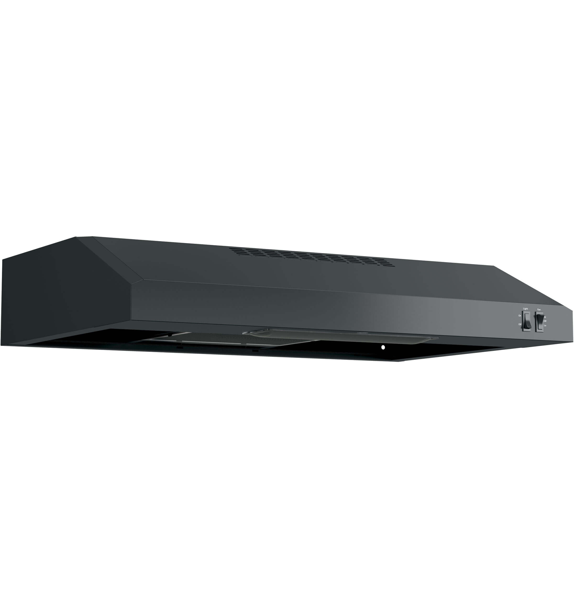 GE JVX3300DJBB 30 inch Black Under Range Hood