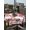 White Light Pink Coral Pink, variant on Outdoor Tablecloth with Umbrella Hole and Zipper, Valentine's Day Round Table Cloth 60 Inch Waterproof Tablecloth, Red Love Balloons Trees Truck Pink Plaid Picnic Table Cover for Patio Camping