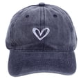 thumbnail image 1 of Gorra de béisbol vintage con diseño de corazón lindo Protección solar Sombrero al aire libre Gorras de estilo retro de moda, 1 of 4