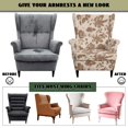 thumbnail image 6 of HUISEFOR Abstract Floral Wingback Armchair Slipcover, Stretch Wing Chair Slipcovers, Wrinkle Resistant, Anti‑Slip, Comfortable, Furniture Protector for Living Room, 6 of 7
