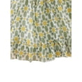 thumbnail image 4 of Xingqing 8 Colors Summer Princess Kids Girls Dress Flowers Printed Short Sleeve Off Shoulder Ruffles A-Line Chiffon Dress, 4 of 6