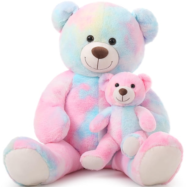 Oso de peluche gigante Tezituor de 100 cm con color rosa bebé
