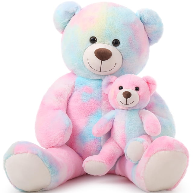 Oso de peluche gigante Tezituor de 100 cm con color rosa bebé