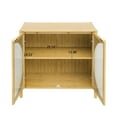 thumbnail image 5 of Bamboo 2 door cabinet, Set of 2, Buffet Sideboard Storage Cabinet, Buffet Server Console Table, for Dining Room, Living Room, Kitchen, Hallway, 5 of 10
