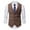 Coffee, variant on XMMSWDLA Tops for Men Single-breasted Vest Gilet Fit Breathable Business Casual Streetwear Jacket