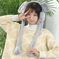 thumbnail image 5 of Clearance! Lisingtool Earmuffs Unisex Ear Moving Bunny Ear Cute Rabbit Warmers Winters/Outdoor Ear Up Headbands Earmuffs Grey Promotion Sale, 5 of 5