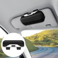 thumbnail image 3 of JilgTeok 2 Packs Car Visor Glasses Case Sunglasses Holders Car Eyeglasses Storage Organizer Hard Shells Sun Visor Auto Interior Accessories, 3 of 6