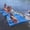 Blue, variant on SUNCROWN Water Floating Mat 9x6 Foam Lake Floats Floating Foam Pad Lily Pad for Water Recreation and Relaxing Lily Mat (Blue)