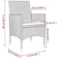thumbnail image 4 of Juego de Comedor para Patio Casafoyer de 3 Piezas en Ratán Sintético con Cojines, 4 of 5