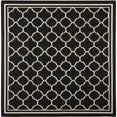 thumbnail image 1 of Safavieh Courtyard Black Indoor Outdoor Rug - Square 5'3", 1 of 4