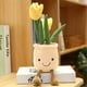 thumbnail image 2 of Muñeca de peluche con forma de planta simuladora de flores, decoración interior, 35 cm, 2 of 2