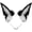 Black and White, variant on Jiibva Wolf Fox Ears Headband Furry Animal Ear Hairband Animal Cosplay Hair Hoop Animal Cosplay Headwear Head Accessories for Anime Dress