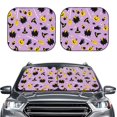 thumbnail image 2 of Balery Cute Halloween Parasol para parabrisas de coche de 2 piezas | Parasol plegable para parabrisas delantero de coche para la mayoría de sedanes-Small, 2 of 6