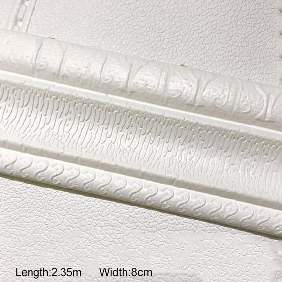 3D Three-dimensional Waterproof Moisture Proof Wall Edge Sticker , TV Background Wall Sticker