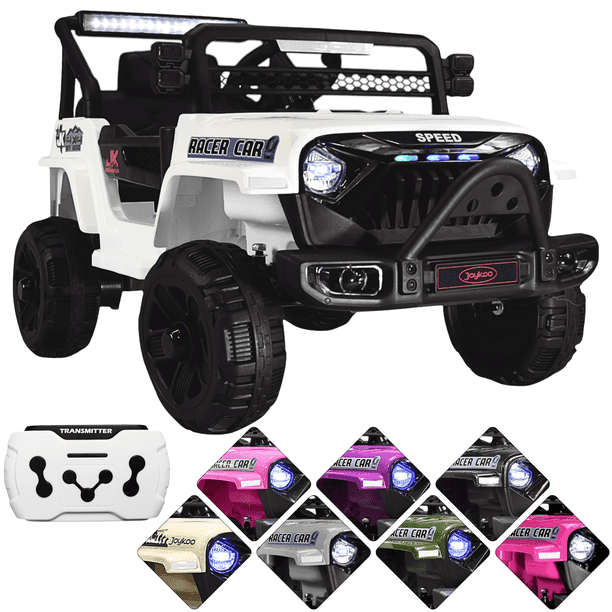 Camioneta Montable 93 cm Electrica para Niños Control Remoto 12v - Blanco