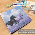 thumbnail image 5 of PU Leather Photo Album with Self-Adhesive Pages Scrapbook DIY Picture Holds 20+ Sheets Black Horse and Pink Unicorn, 5 of 9