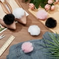 thumbnail image 4 of 6 unidades en 3 colores para zapatos: broches desmontables con pompón de peluche, clips esponjosos para zapatos, pompón de pelo., 4 of 6