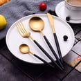 thumbnail image 3 of GloryStar 4pcs Kitchen Cutlery Set With Knife Spoons Forks Corrosion-resistant 304 Stainless Steel Cooking Utensil Set Tableware, 3 of 7