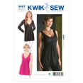 thumbnail image 1 of Kwik Sew K3467 Tops Sewing Pattern, Size Misses XS-S-M-L-XL, 1 of 4