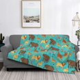 thumbnail image 2 of Naloa Cute Animals Flannel Blankets - Thick and Warm Blanket for Winter, Soft Fuzzy Plush King Blanket for All Seasons80"x60", 2 of 6