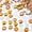 Gold AB, variant on John Bead 500-Piece 10mm (SS45) | Crystal Acrylic Round Flat Back Rhinestones