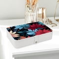 thumbnail image 6 of Fragmented Flowers Portable PU Leather Jewelry Organizer with Removable Compartment, Necklace Holder, Bracelet Holder, and Jewelry Boxes, 6 of 6