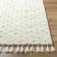 thumbnail image 2 of Hauteloom Yuuna Wool Living Room, Bedroom Area Rug - Bohemian, Transitional - High Pile - Ivory, Charcoal, Cream - 8' x 10', 2 of 5