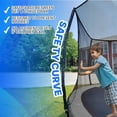 thumbnail image 3 of LeJump Flora Trampoline Récréatif Grand de 10 Pieds Sans Ressort avec Filet d'Enceinte et Échelle, 3 of 7
