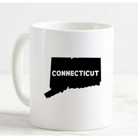 

Coffee Mug Connecticut White Cup Funny Gifts for work office him her
