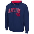 thumbnail image 2 of Men's Colosseum Navy Dayton Flyers Arch & Logo 3.0 Full-Zip Hoodie, 2 of 3