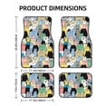 thumbnail image 2 of Sikiie Different Cats Car Foot Mat Set of 4 Pieces Basics Universal Fit Rubber Carpet Floor Mats For Car SUV Van & Truck, 26.8"L x 17.3"W (Front), 13"L x 17.3"W(Rear), 2 of 6