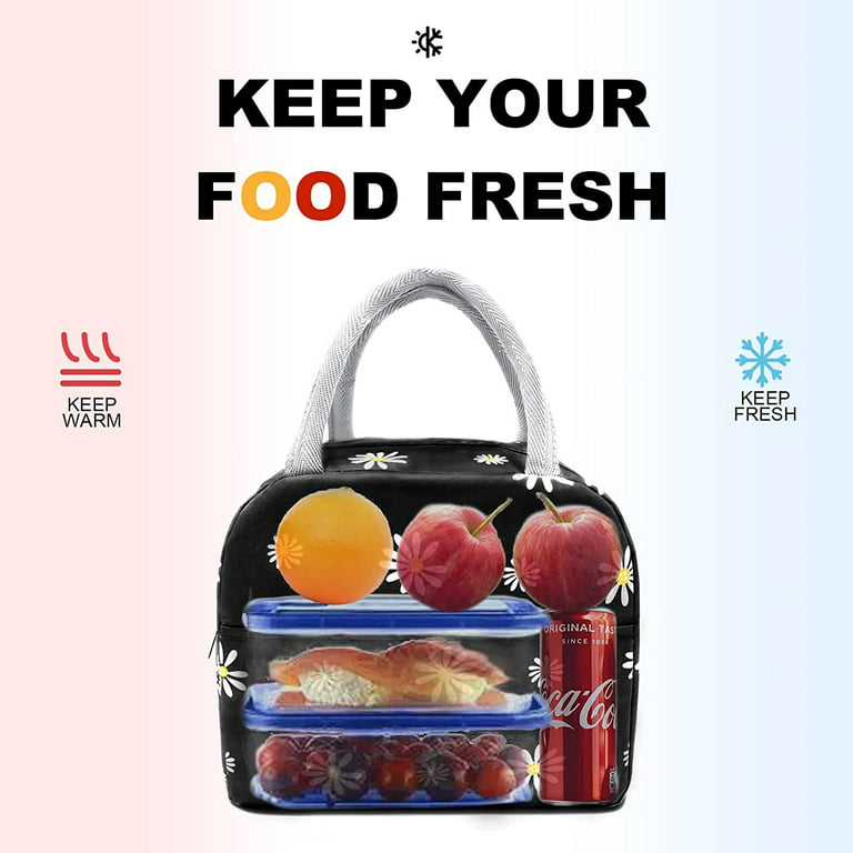 Lunch Bag Women, Insulated Lunch Box Tote Bag for Women Adult Men, Reusable  Small Leakproof Cooler Cute Lunch Box Bags for Work Office Picnic or