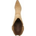 thumbnail image 4 of Sam Edelman Women's James Western Boot Safari Tan Suede Wide Calf 8.5M, 4 of 5