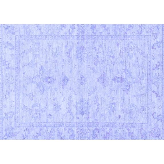 Ahgly Company Indoor Rectangle Oriental Blue Traditional Area Rugs, 3' x 5'