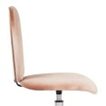 thumbnail image 3 of Impressions Vanity Heart 360 Degree, Armless Swivel Wheelbase Desk Chair with Cushion (Pink), 3 of 7