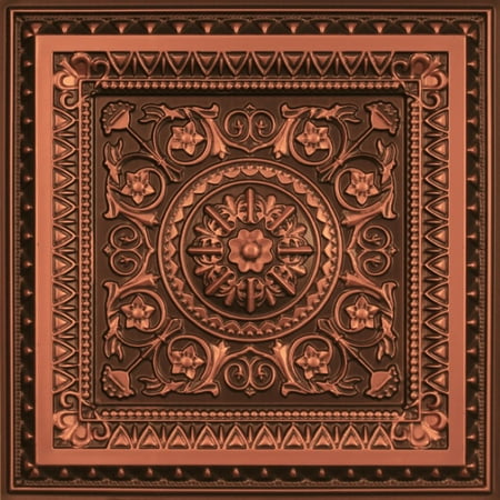 48 Sq Ft Coverage Pack Of 12 Faux Tin Decorative Ceiling Tiles