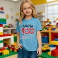 thumbnail image 5 of Gaexia 100 Days of T Shirts Size 10-12 Crewneck T-Shirt Short Sleeve Cotton Tee Tops Baggy Girls Back To School Clothes Casual Girl Clothes Outifit, 5 of 7