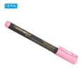 thumbnail image 3 of Uxcell Metallic Marker Pens, 6 Pack Paint Pens Medium Point Colored Markers Art Marker Pen, Pink, 3 of 6