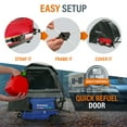 thumbnail image 3 of GenTent Inverter Kit - Running Cover for Fully Encased Generators  - Flame Retardant, Waterproof Vinyl (Standard - Black) Generator Tent, 3 of 6