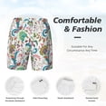 thumbnail image 3 of Balery Fairy Flower Mens Swim Trunks Swim Shorts for Men Quick Dry Inseam Beach Shorts with Compression Liner Pocket-XX-Large, 3 of 9