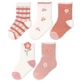 thumbnail image 1 of Laklulu - Calcetines de algodón para bebé, con dibujos de osos, suaves, cálidos, gruesos, antideslizantes, para invierno, 5 pares, 1 of 6