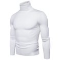 thumbnail image 1 of Winter Knitwear For Men Long Sleeve Turtleneck Slim Fit Pullover Sweater, 1 of 10