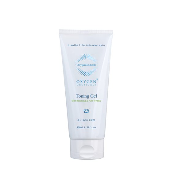 OxygenCeuticals Gel Tonificante 200ml | Tónico en gel antienvejecimiento para reafirmar y tonificar la piel | Tónico antiarrugas equilibrante del pH para rostro y cuerpo, 6,76 oz