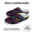 thumbnail image 6 of Lsque Graffiti Art Pattern Womens Comfort Cotton on Scuff With Memory Foam and Anti-skid Sole Slipper-35/36, 6 of 7