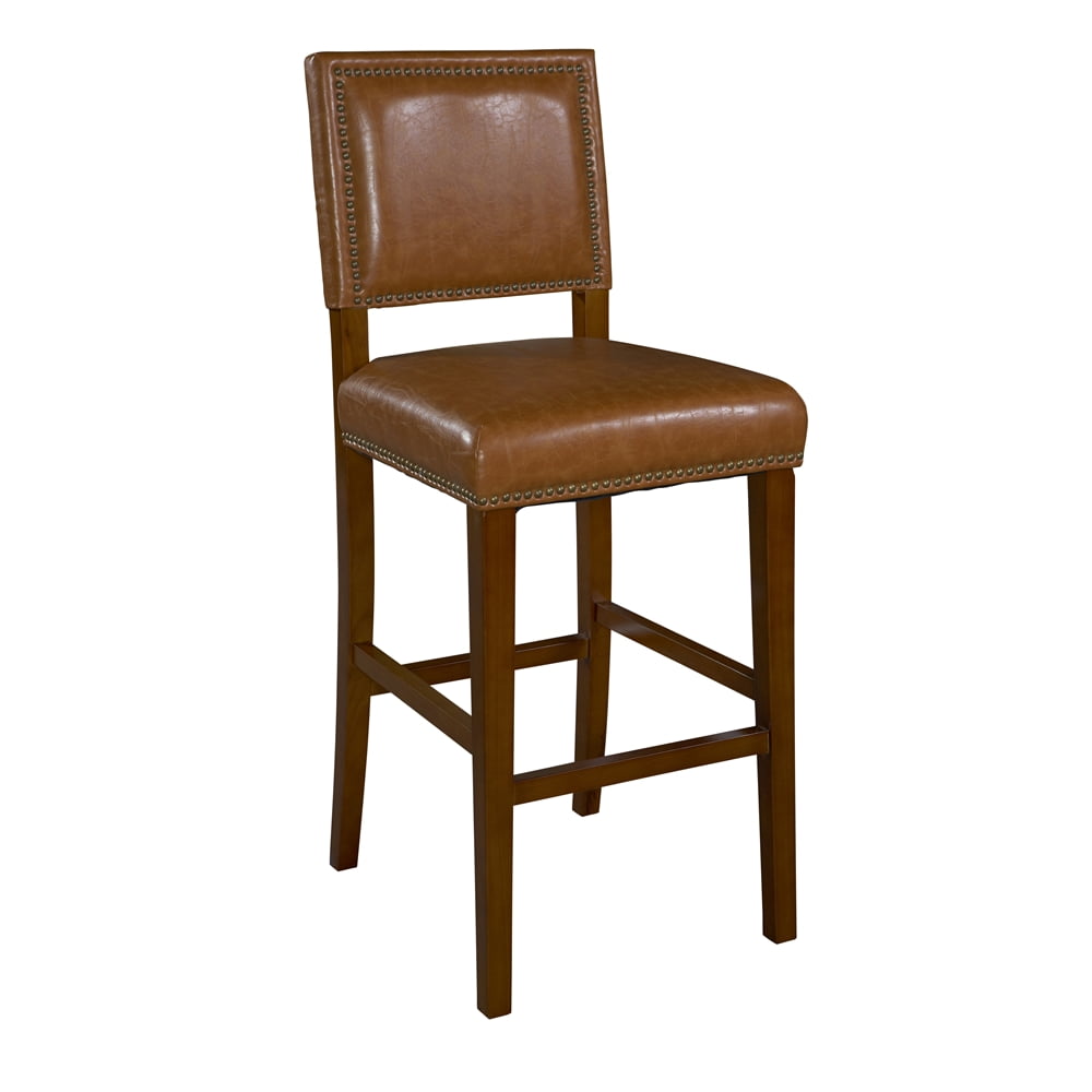 Comfort Pointe Carteret Navy Leather Counter Stool 
