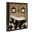 thumbnail image 2 of Stupell Industries Traditional Elegant Vintage Bathtub Black Floating Frame Canvas Art, 18 x 18, by Janet Tava, 2 of 8